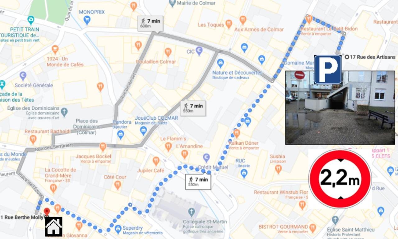 Aux Bijoux De Colmar - Le Saphir - 1 Parking Gratuit Lejlighed Eksteriør billede